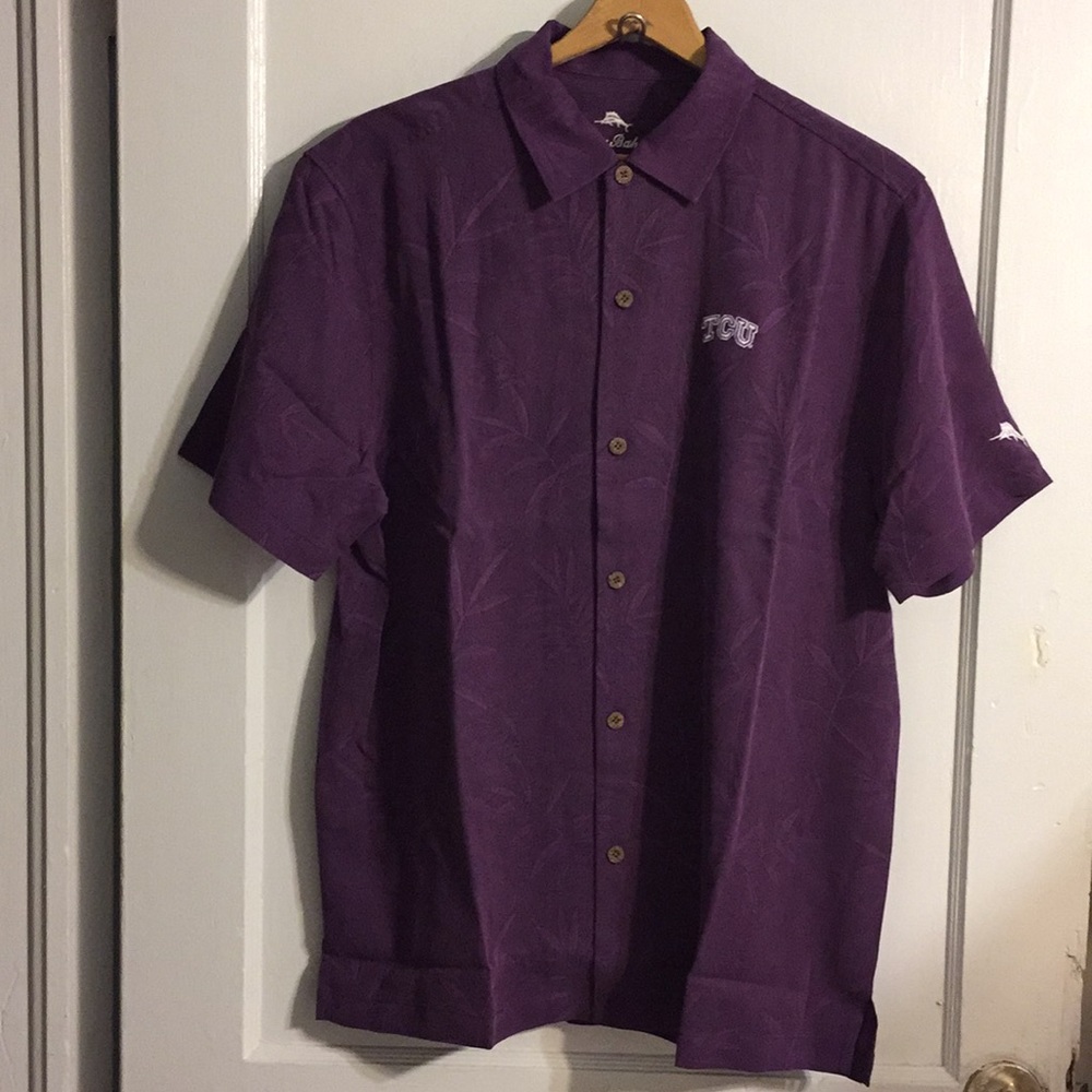 Tommy Bahama TCU  Button down shirt